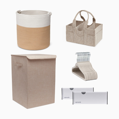 Sprucely Ultimate Nursery Organization Bundle - Oat