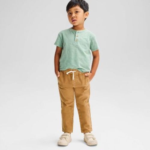 Toddler Boys' Straight Pull-On Denim - Cat & Jack™ Khaki 18M