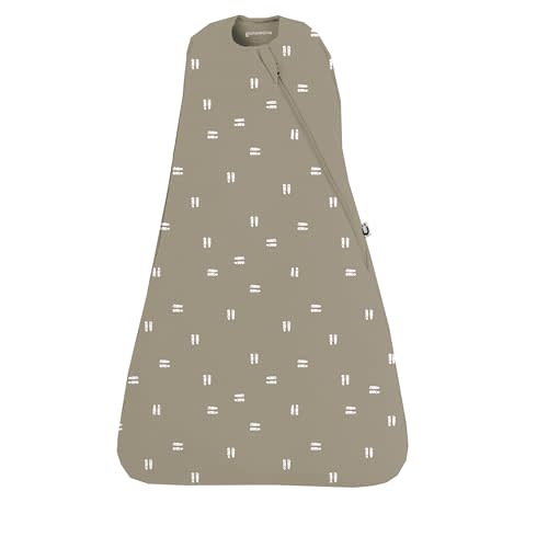 GUNAMUNA Swaddle Wrap for Newborns – Arms In or Out, Easy Diaper Changes with WONDERZiP, Soft Sleep Sack, 1.0 TOG