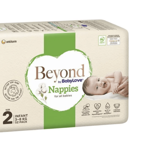 Just a moment...Beyond by BabyLove Infant Nappies Size 2 (3-8kg) 52 Pack