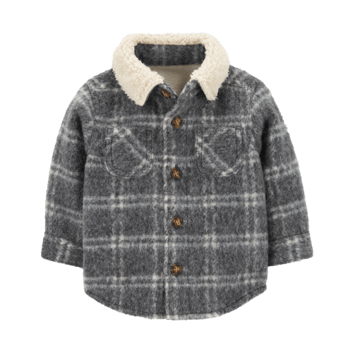 Baby Plaid Button-Down Shacket - Carter's | Carter's