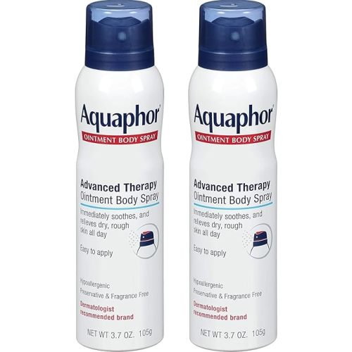 Aquaphor Ointment Body Spray - Moisturizes and Heals Dry, Rough Skin - 3.7 oz. Spray Can, 2 Pack