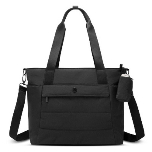 Huggies Tiny Traveler Tote Solid Shoulder Diaper Bag - Black