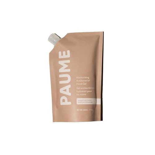 PAUME Moisturizing Antibacterial Sanitizer Hand Gel, Silicon & Paraben Free, No Artificial Fragrances & Vegan, Long-Lasting Hydration (17 Fl Oz)