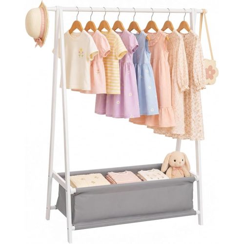 Homde Sturdy Kids Clothes Rack: 66 lb Capacity for Growing Wardrobe Needs