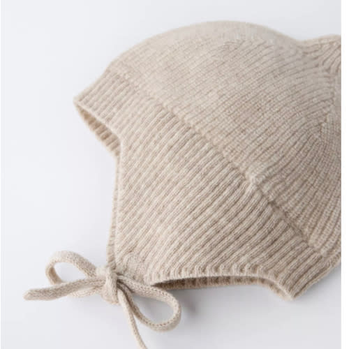 WOOL KNIT BONNET - Tan marl | ZARA United States
