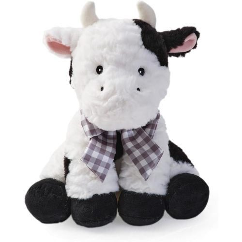 Bearington Collection Lil' Gilly 12 Inch Stuffed Cows Plush Toy - Cute Cow Stuffed Animal