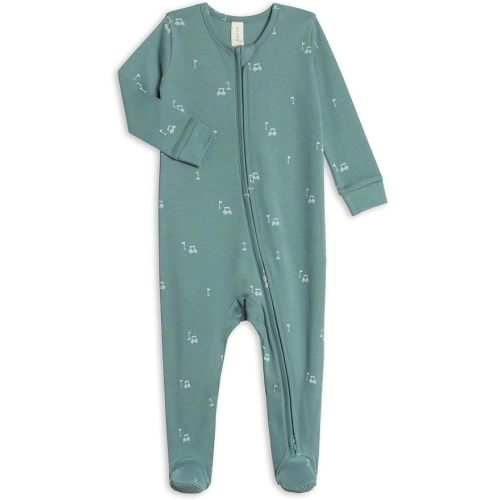 Colored Organics Baby Zip-Up Footed Sleeper with 2-Way Zipper - Organic Cotton Pajamas