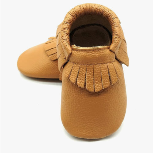 OWLOWLA Baby Moccasins Soft Sole Leather Baby Shoes Infant Toddler Pre-Walker Shoes Baby Boy Girl