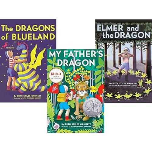 My Father's Dragon Series (Set of THREE Books: My Father's Dragon, Elmer and the Dragon, and the Dragons of Blueland) (My Father's Dragon) [Paperback] Ruth Stiles Gannett
