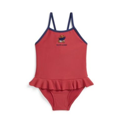 Baby Girls' Polo Bear One-Piece Swimsuit