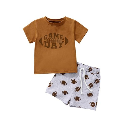 Kupretty Baby Boy Clothes Toddler Summer Outfit Short Sleeve T-Shirt Tee Tops Joggers Casual Shorts 2Pcs Clothing Set