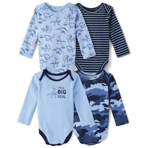 The Children's Place baby-boys And Newborn Long Sleeve Bodysuits, Multipacks