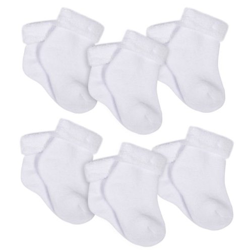 Gerber Newborn Boy or Girl Unisex Wiggle-Proof Ankle Bootie Socks, 6-pack