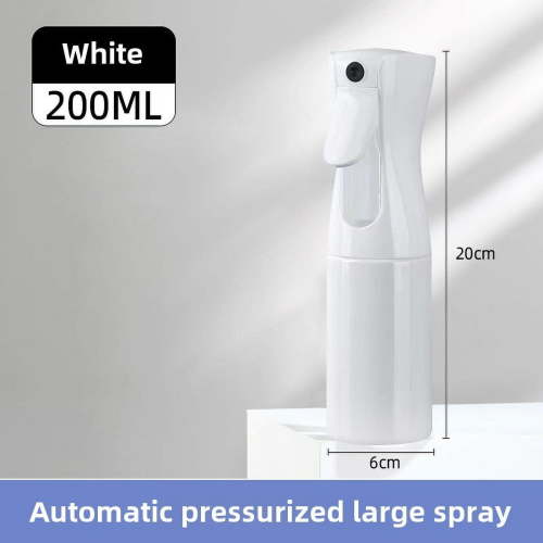 Continuous Hair Plant Mister Spray Bottle Fine Empty Small Mist Spray Bottles Mist Sprayer Water Alcohol Cleaning Spray Mist Bottle for Curly Hair Styling Products,Plants, 200ml,Clear