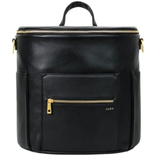 FAWN DESIGN The Original Diaper Bag, Faux Leather Diaper Bag Backpack, Vegan Leather, Large Capacity Baby Bag for Mom