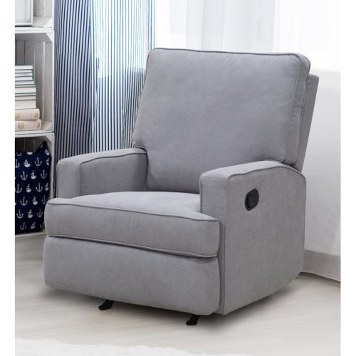 Baby Relax Salma Rocking Recliner Nursery Chair, Grey