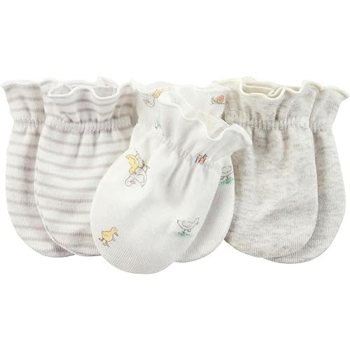 Carter's Unisex Baby Mittens (Baby) - Ivory - 0-3M