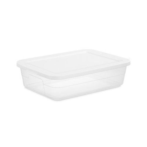 28qt Clear Under Bed Storage Box White - Brightroom™