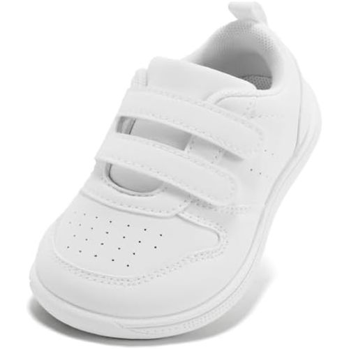 STQ Toddler Wide Toe Box Barefoot Shoes Boys Girls Kids Sneakers Non Slip Lightweight Zero Drop Comfortable Tennis Walking Running School Athletic Casual Indoor Outdoor