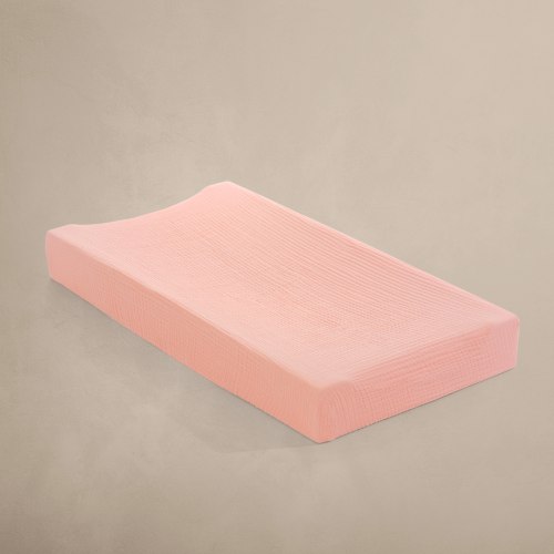 'Rosette' Pink - Premium Muslin Changing Pad Cover
