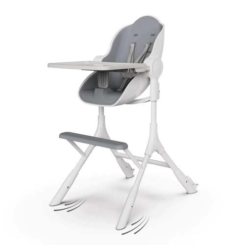 Oribel Cocoon Z Infant High Chair, 5 Adjustable Heights, 0m-3yrs, Ice Grey