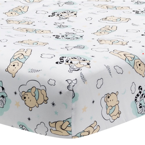 Winnie the Pooh Hugs Fitted Crib Sheet