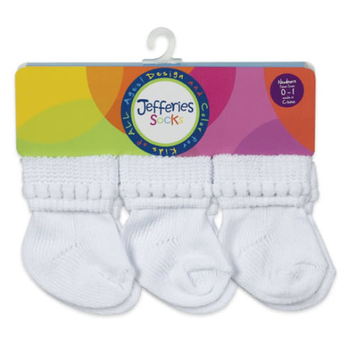 Jefferies Socks Baby Rock-A-Bye Turn Cuff Socks 6 Pair Pack