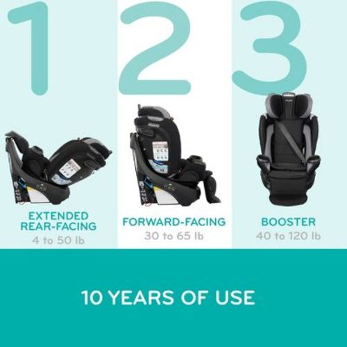 Evenflo Revolve 360 Extend All-in-One Rotating Convertible Car Seat - Revere Gray