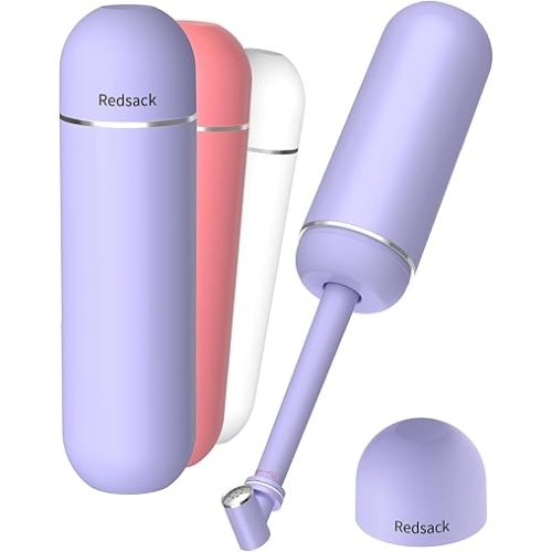 Leak-Proof Portable Bidet for Travel, Full 380ml (12.8oz) Capacity Handle Bidet, Peri Bottle with Secure Seal for On-the-Go Hygiene, Postpartum Care & Camping&Outdoor (Purple)