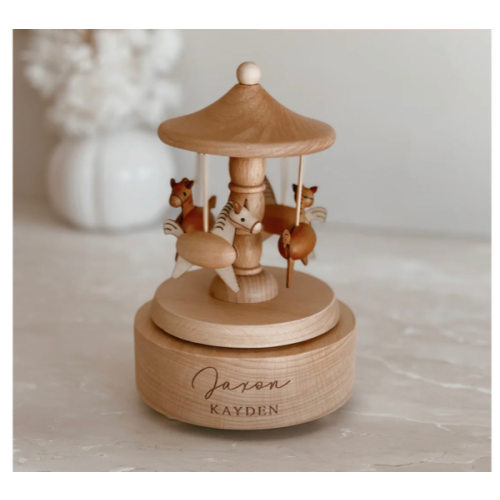 Heirloom Wooden Musical Carousel - Horse – Blossom and Pear