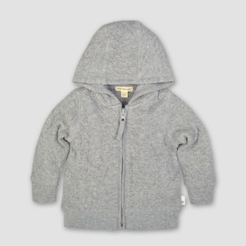 Burt's Bees Baby® Organic Cotton Quilted Bee Jacket - Heather Gray