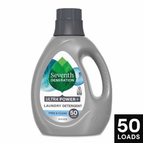 Seventh Generation Power Plus Liquid Laundry Detergent Soap - Unscented - 50 Loads/87.5 Fl Oz