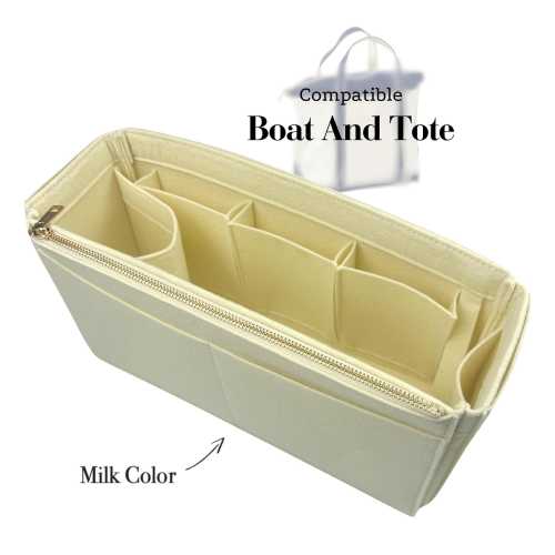 Boat And Tote Compatible, Extra Large XL Medium Small Mini, Felt Purse Bag Insert Organizer, Light Sturdy, Keep Shape Organiser (Type J)