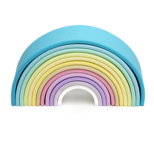 Silicone Large Rainbow Pastel