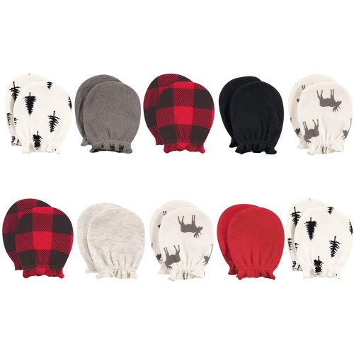 Hudson Baby Unisex Baby Cotton Scratch Mittens