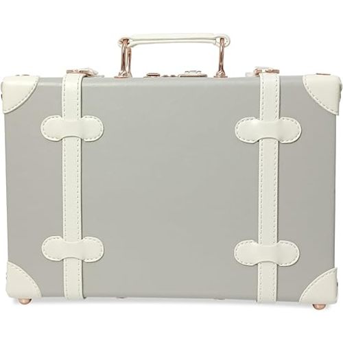 Unitravel Baby Keepsake Case, Handmade Memory Storage Box, Newborn Keepsake Box, Vintage Suitcase for Baby Shower, Baptism, Naming Ceremony or Birthday