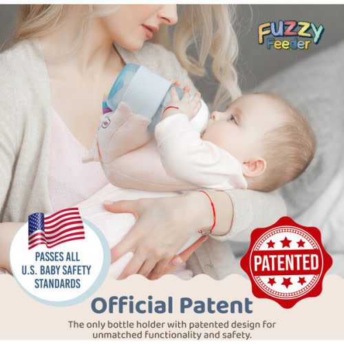 Baby Bottle Pillow Holder for Parents - Unicorn - Fuzzy Feeder | Maisonette