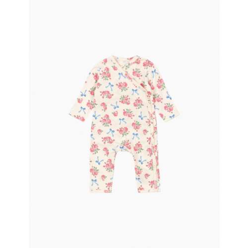 Basic Newborn Onesie Romper in Bella Rosita