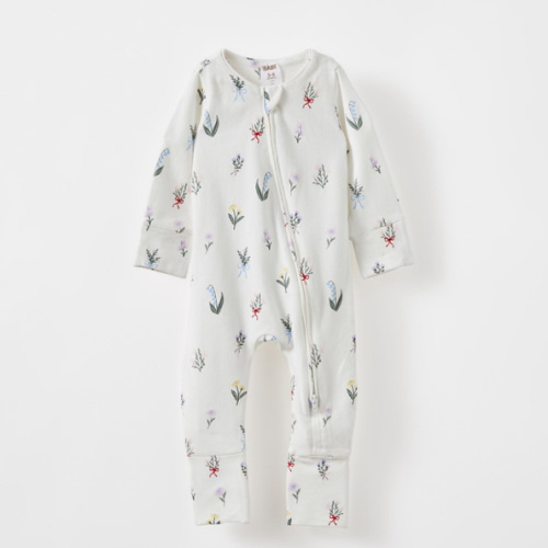 The Long Sleeve Zip Romper