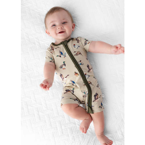 Duck Duck Goose Shortie Romper – Little Crowns & Capes