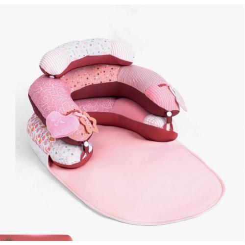 2-in-1 Baby Play Gym Tummy Time Mat – Seated Support, Sensory Development, Newborn to 3Y