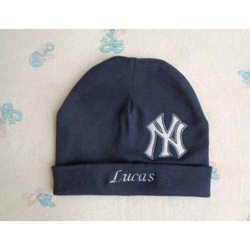Personalized York Yankees Baby Beanie, Baby Hat (0-2 years)