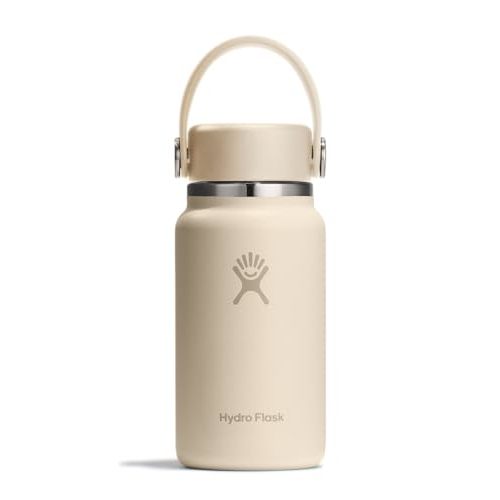 Hydro Flask Micro Bottle - Insulated Mini Leak Proof Flask for Purse or Pocket in 6.7 Oz Oat Tan
