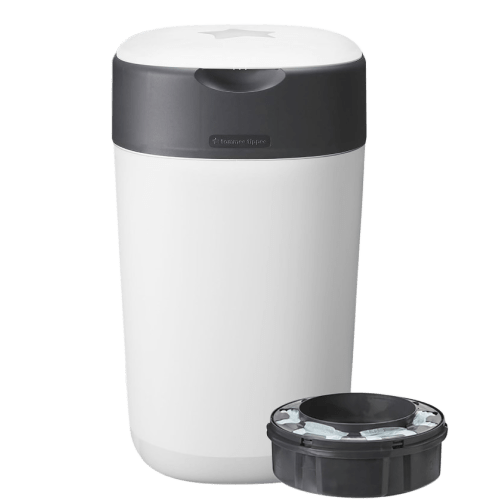 Tommee Tippee Twist & Click Advanced Nappy Disposal System Grey/white