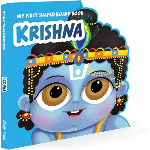 My First Shaped Board Book: Illustrated Lord Krishna Hindu Mythology Picture Book for Kids Age 2+ (Indian Gods and Goddesses)