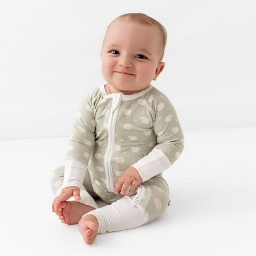 Bamboo Little Soft Baby Convertible Romper Sheep 0-3m