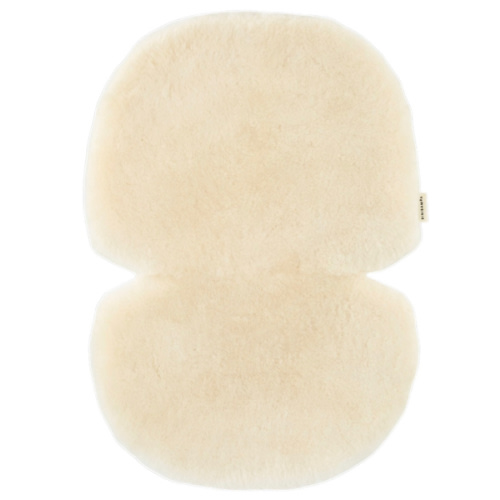 BINIBAMBA Milk Sheepskin Buggy Liner for Prams