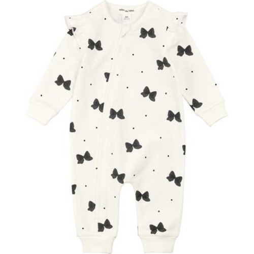 Glitter Bow Romper, 6M