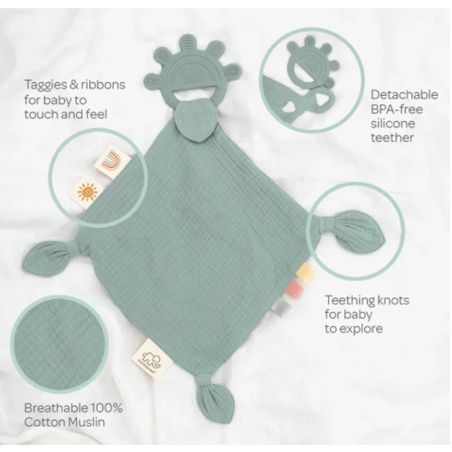 Playground Silicone Comfort Teether - Sage